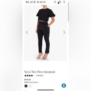 Black halo set - never worn size 4